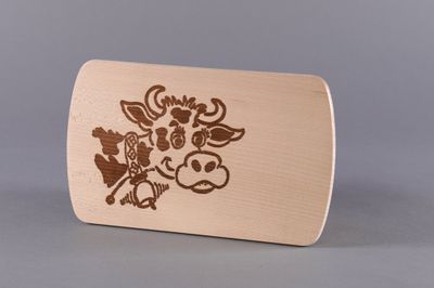 Brotzeitbrett klein mit Motiv natur