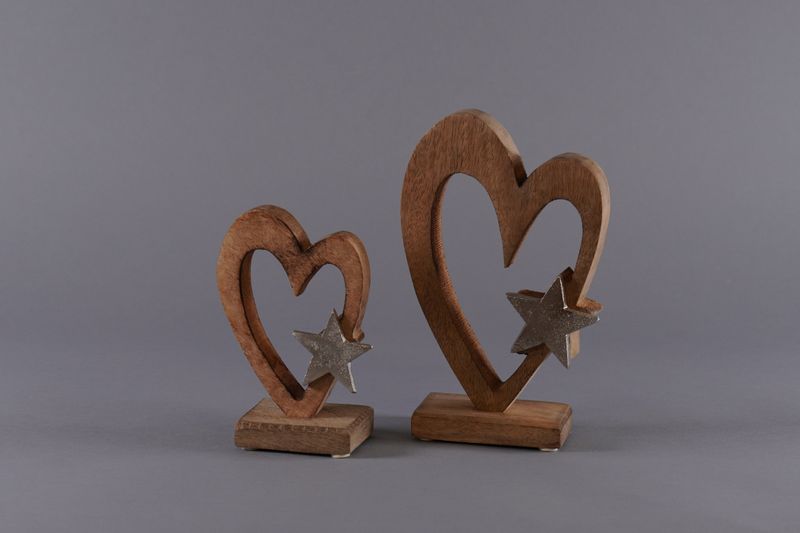 Aufsteller &quot;Herz mit Stern&quot;, ab