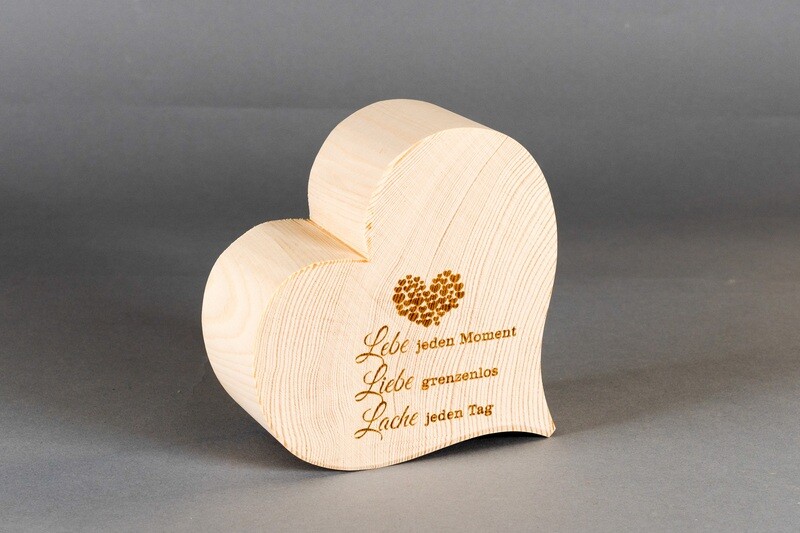 Herz klassisch "Lebe jeden Moment..." Herz klassisch "Lebe jeden Moment..."