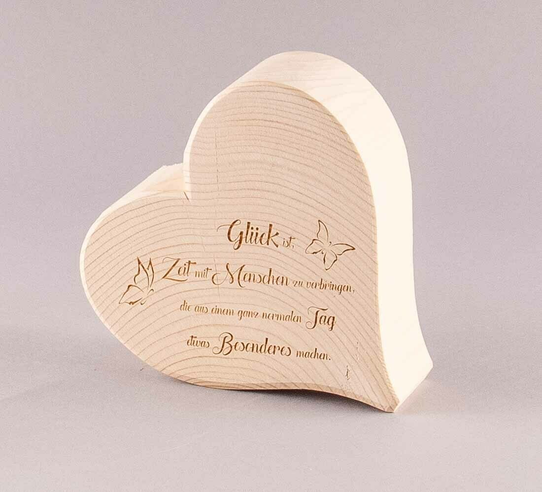 Herz klassisch "Glück ist, Zeit mit Menchen zu verbringen..."