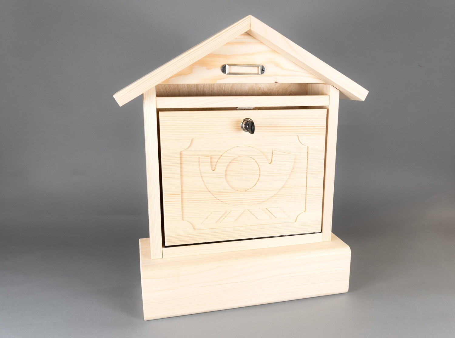 Holz-Briefkasten "Spitzdach"