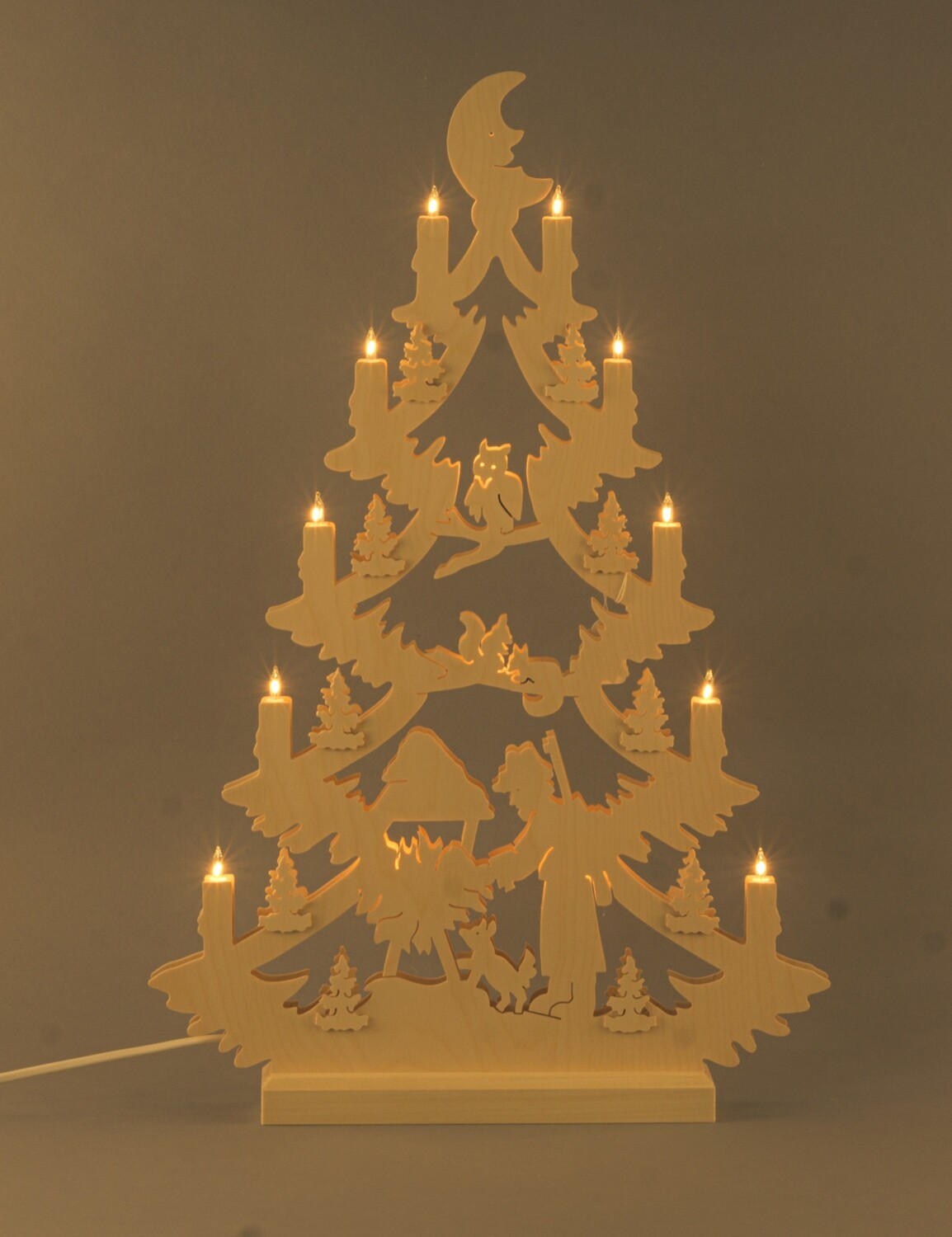 Lichterbaum "Tannenbaum mit Futterkrippe"