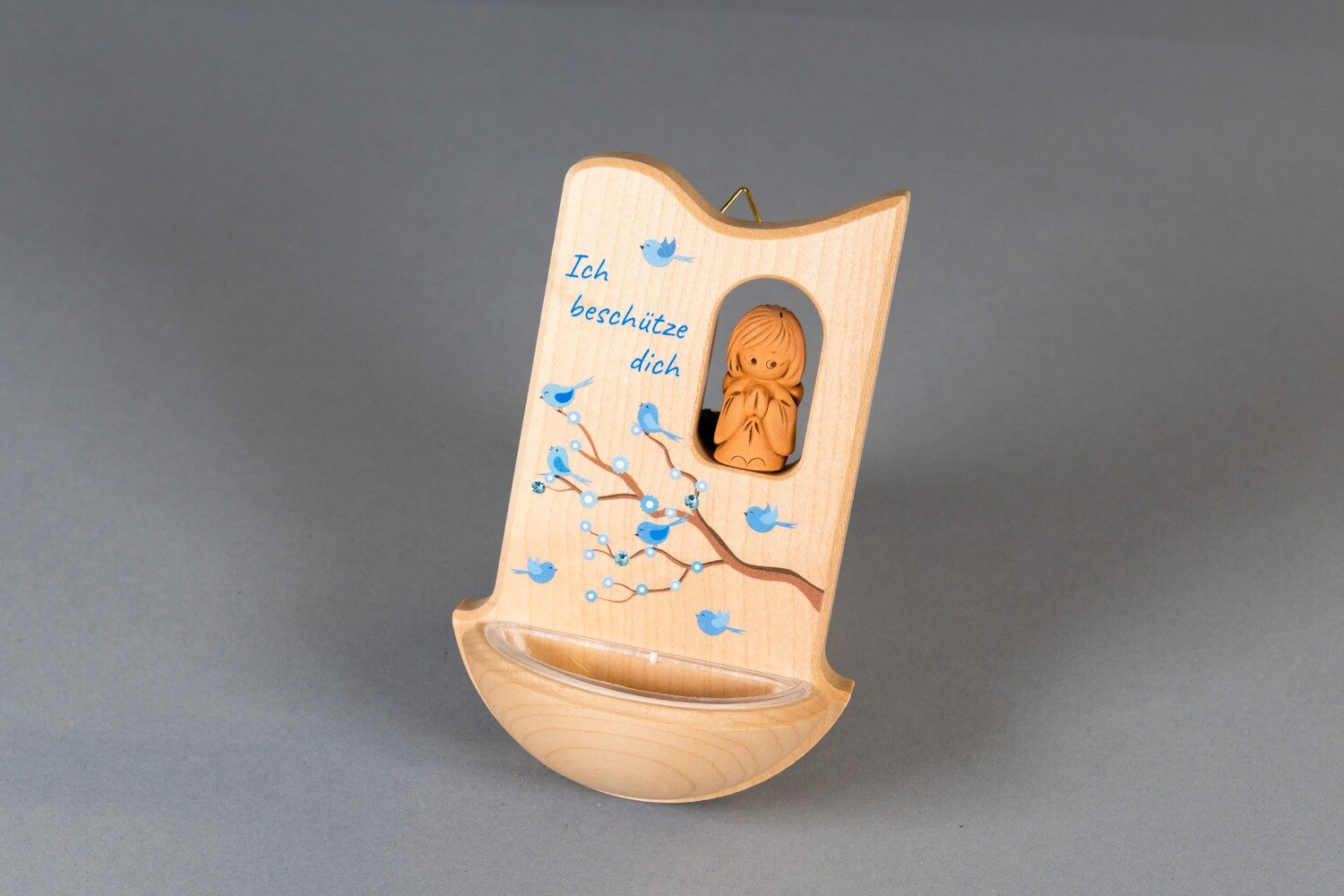 Weihwasserkessel „Ich beschütze dich“, Farbe: Blau