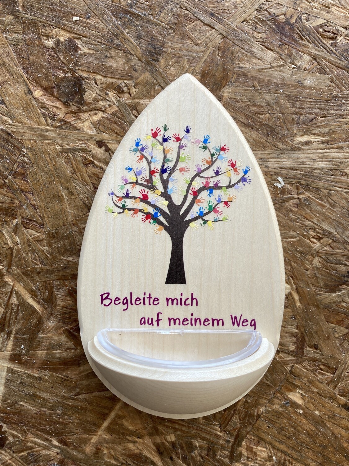 Weihwasserkessel "Begleite mich auf meinem Weg“, natur
