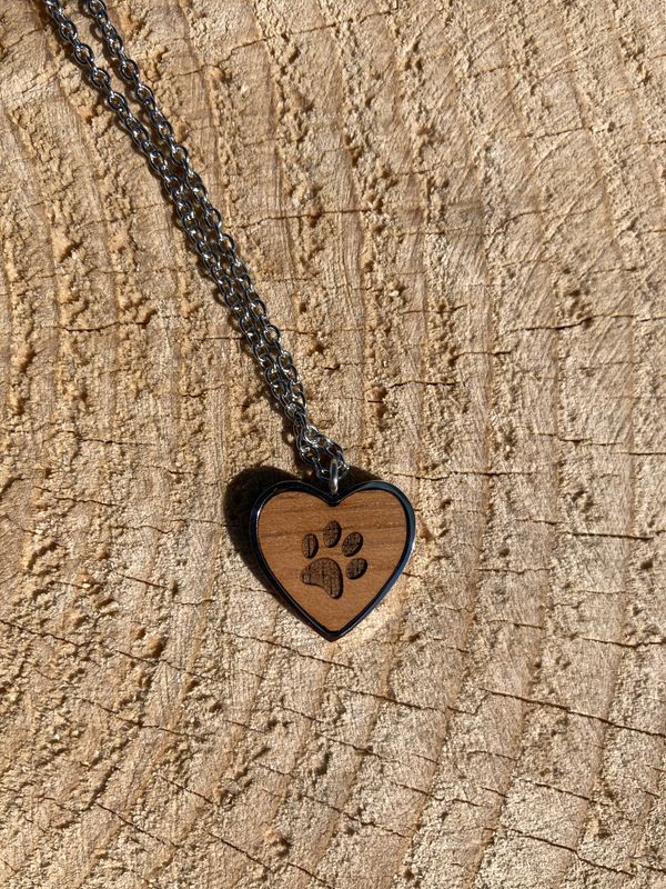 Kette „Herz mit Pfote“