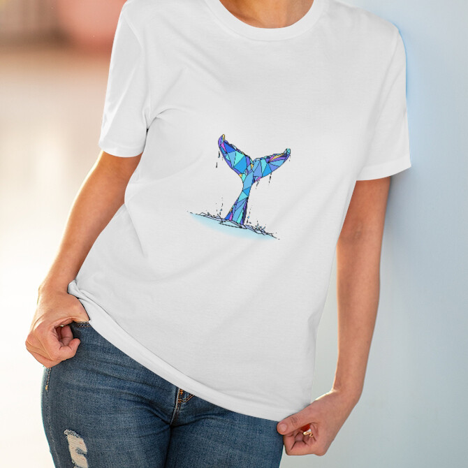 BLUE TAIL - Organic Unisex T-shirt