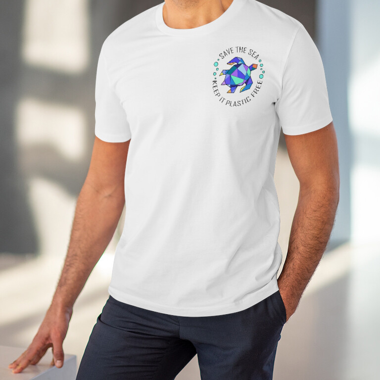 SAVE THE SEA, KEEP IT PLASTIC FREE - Organic Unisex T-shirt