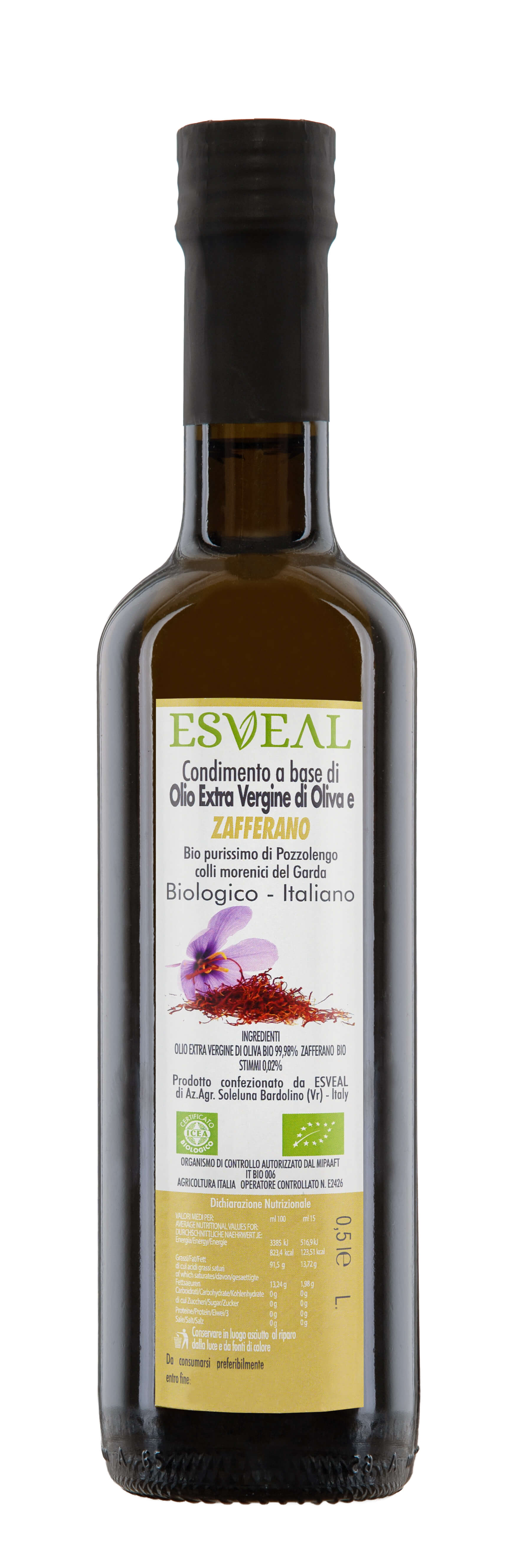 Bio Olivenöl mit Safran - Bardolino Olivenöl