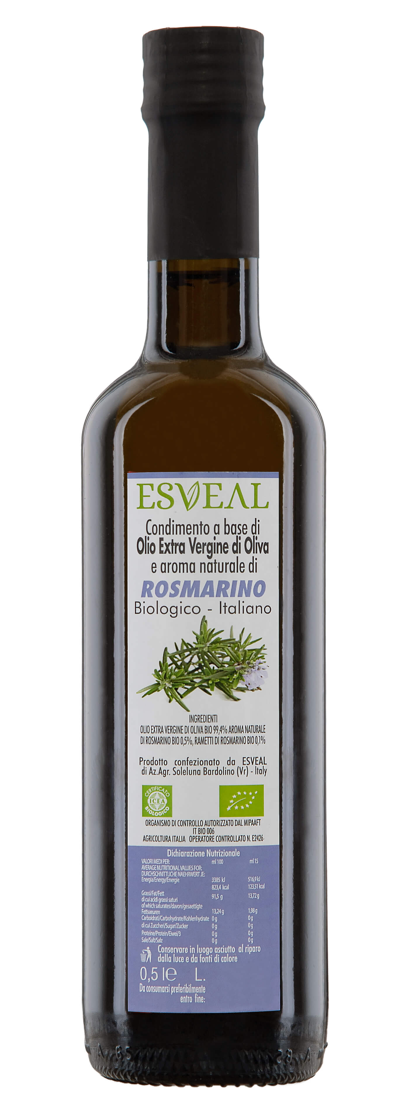 Bio Olivenöl mit Rosmarin - Bardolino Olivenöl