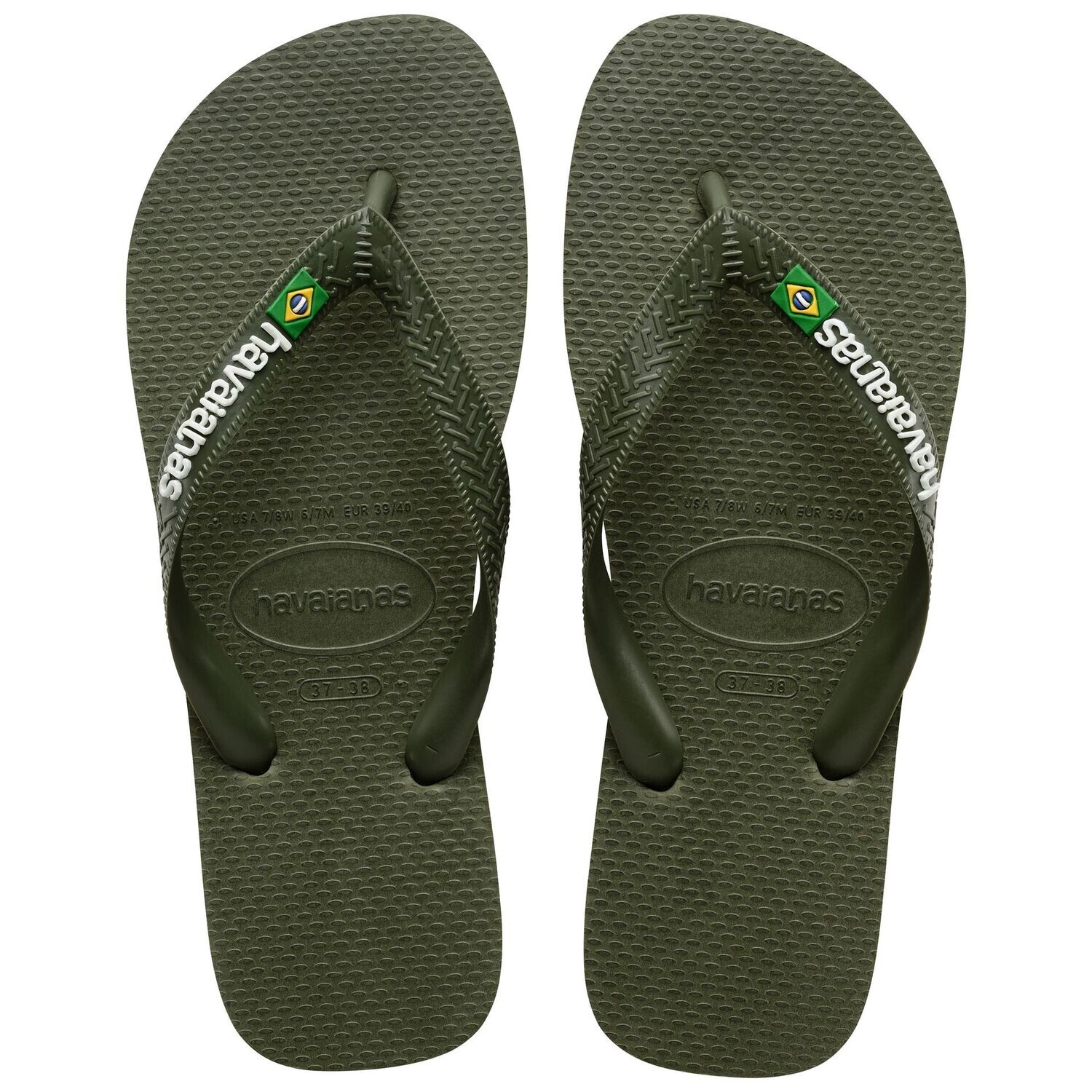 Havaianas : Brasil logo groen