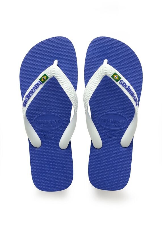 Havaianas : Brasil logo blauw