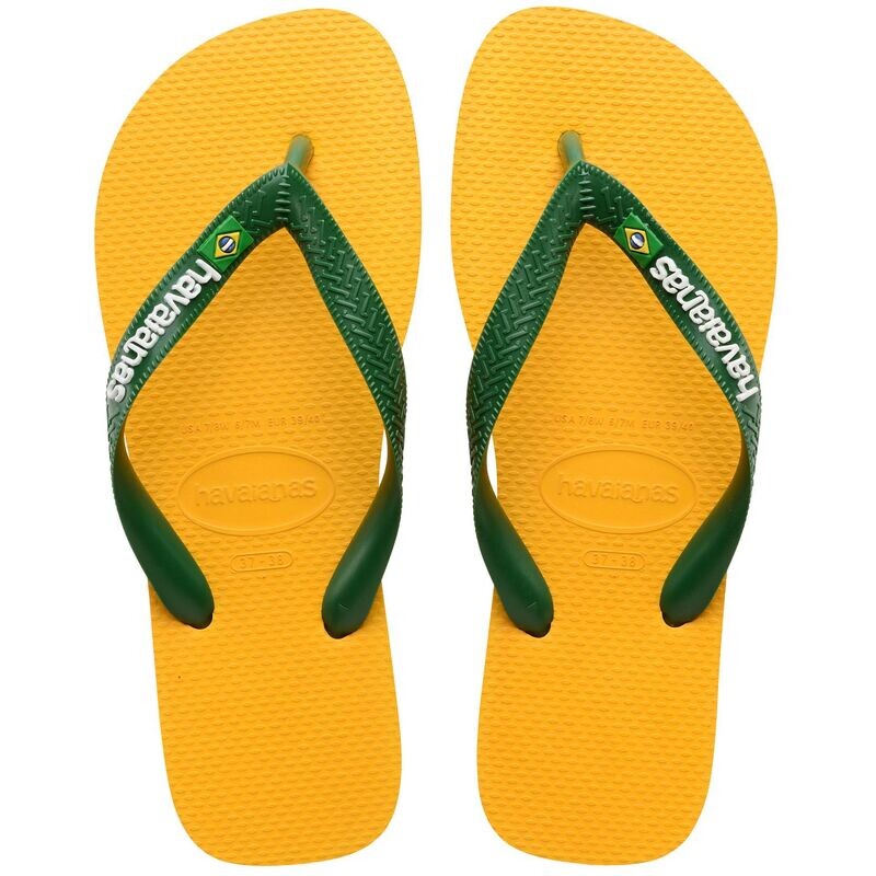 Havaianas : Brasil logo geel