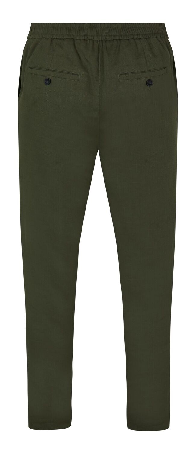 Plain linnen chino - Groen