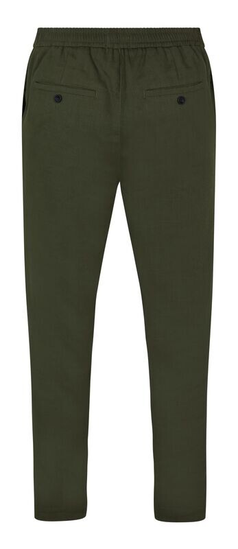 Plain linnen chino - Groen
