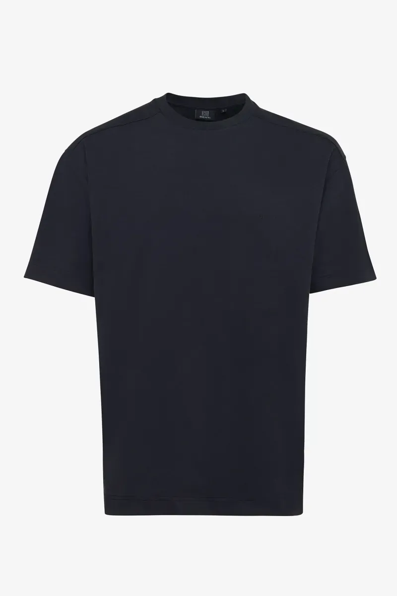 Genti relaxed fit t-shirt - Zwart