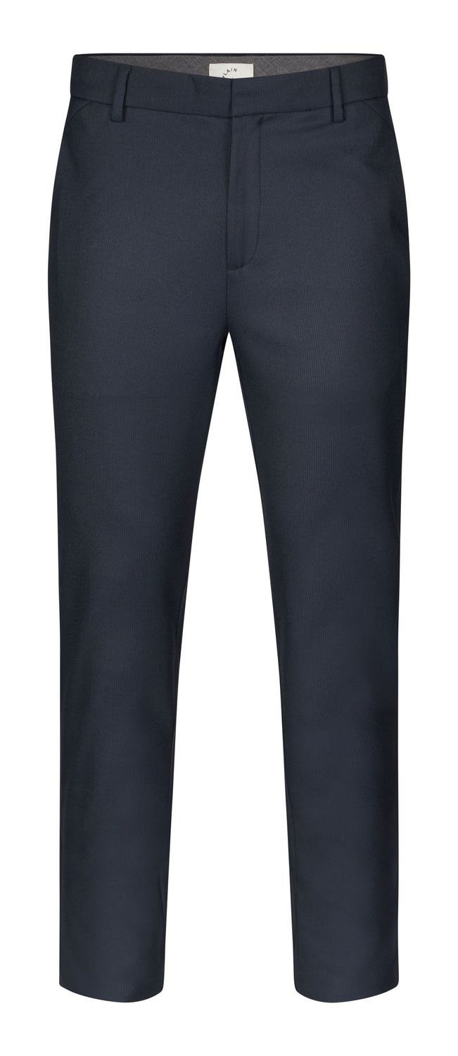 Plain chino - Midnight mini stripe
