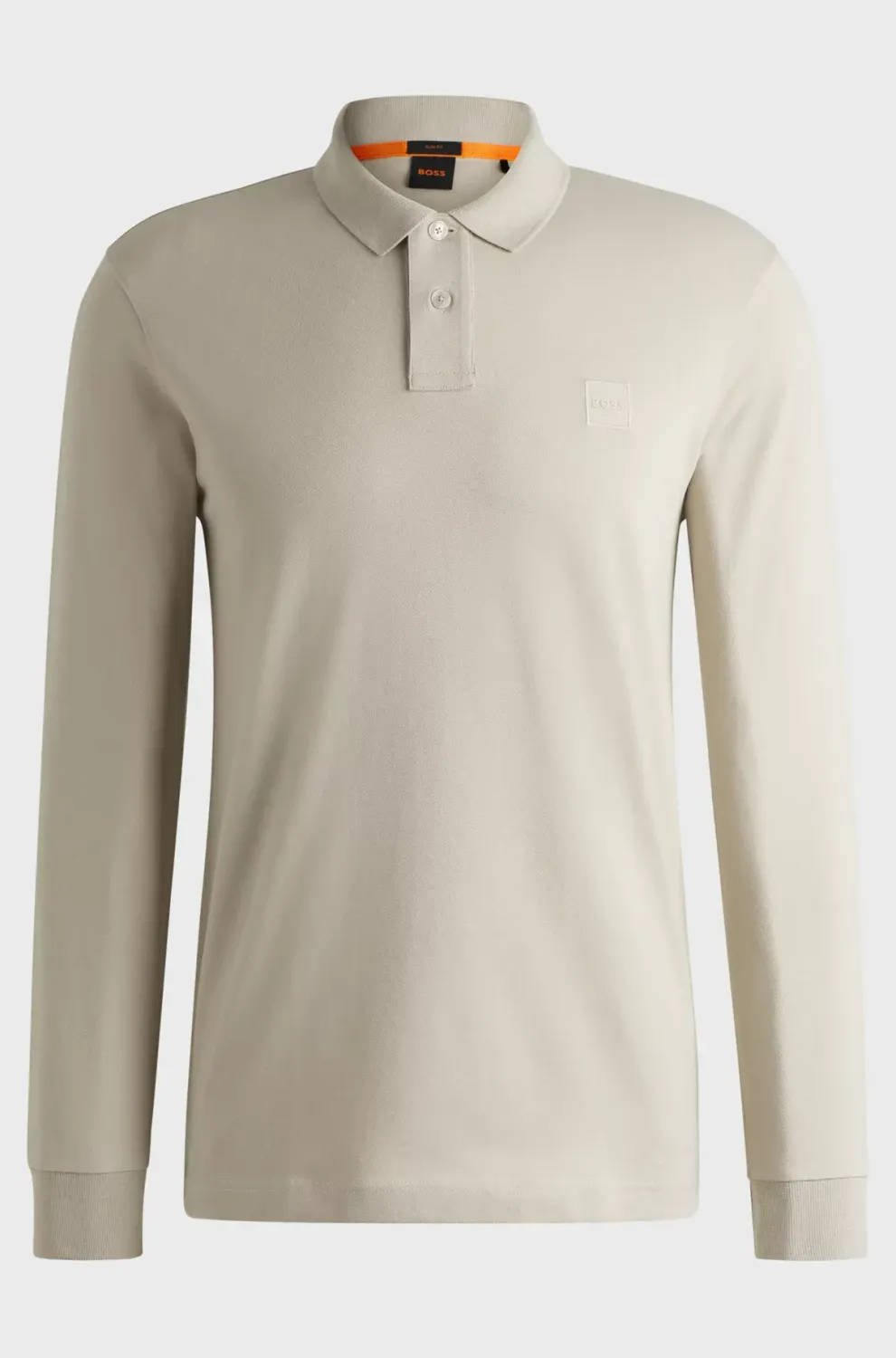 Hugo Boss polo lange mouw - Beige