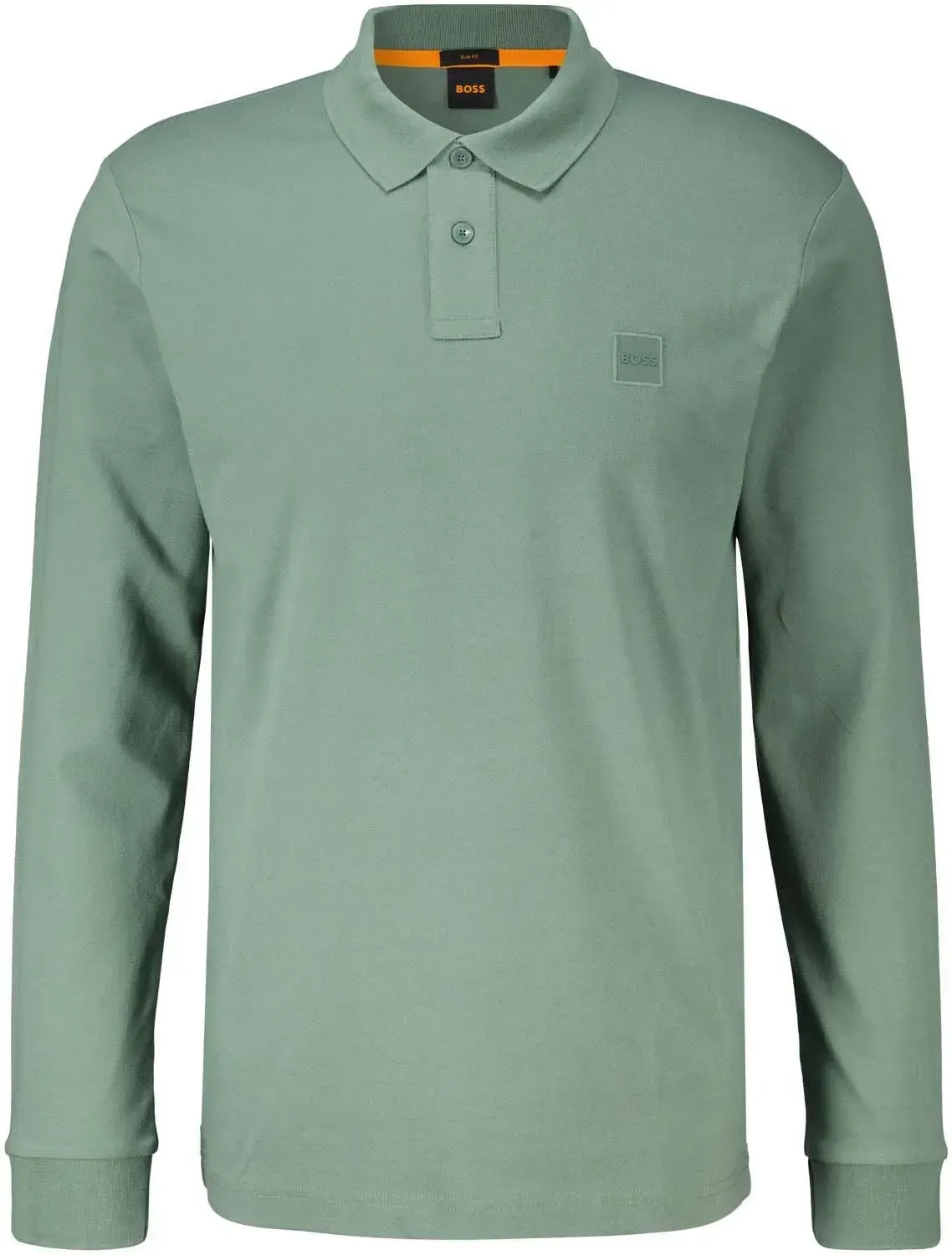 Hugo Boss polo lange mouw - Groen