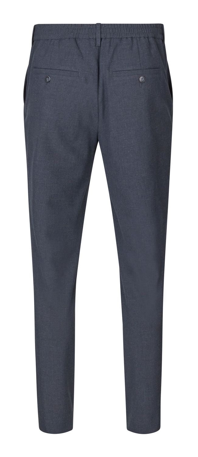 Plain chino - Blue grey melange