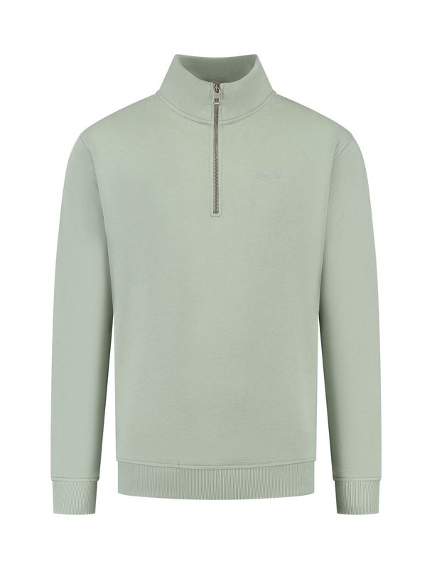 Pure Path half zip sweater - Army green