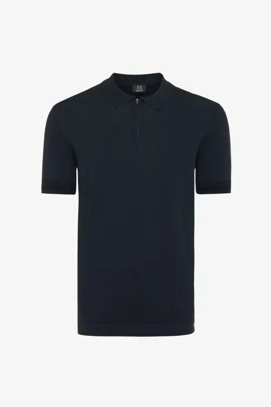Genti zip polo  - Dark navy