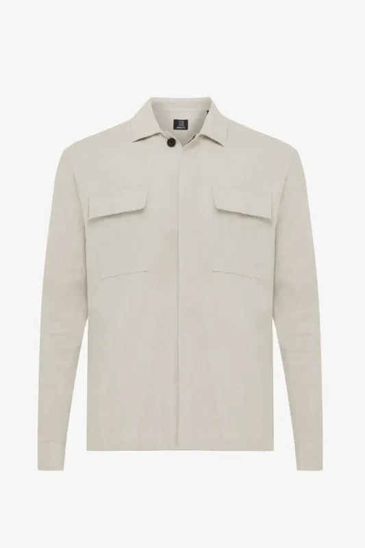 Genti linnen overshirt - Sand
