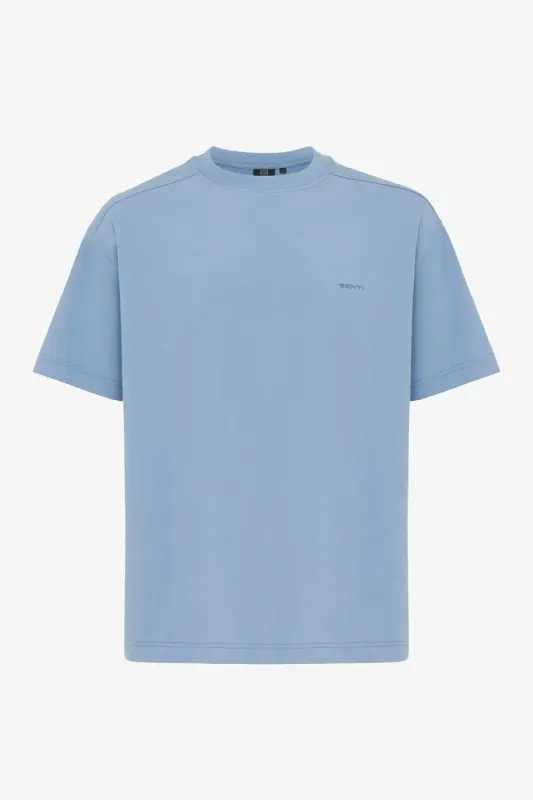 Genti relaxed fit t-shirt - Blauw