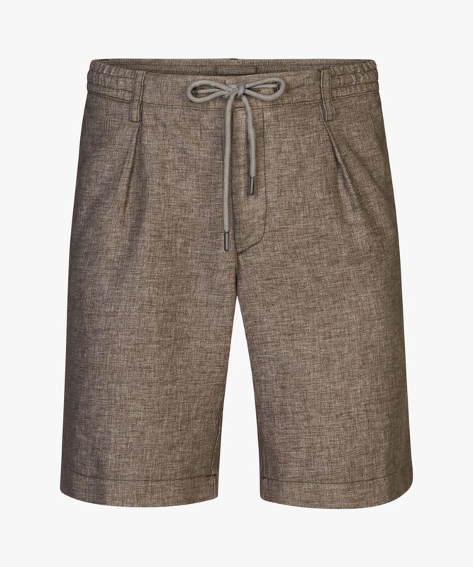 Profuomo linnen short - Taupe
