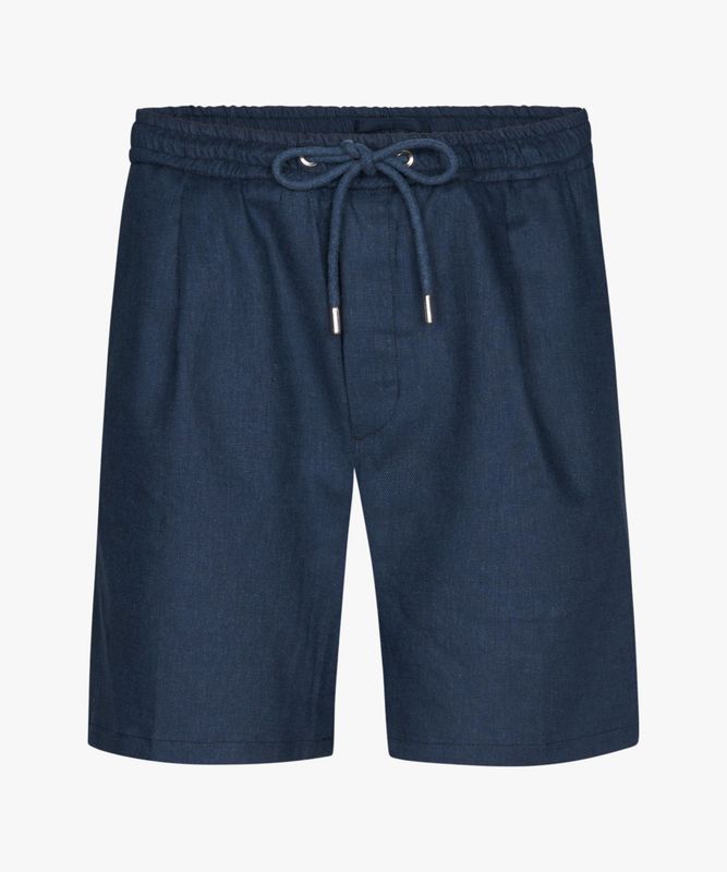 Profuomo linnen short - Navy