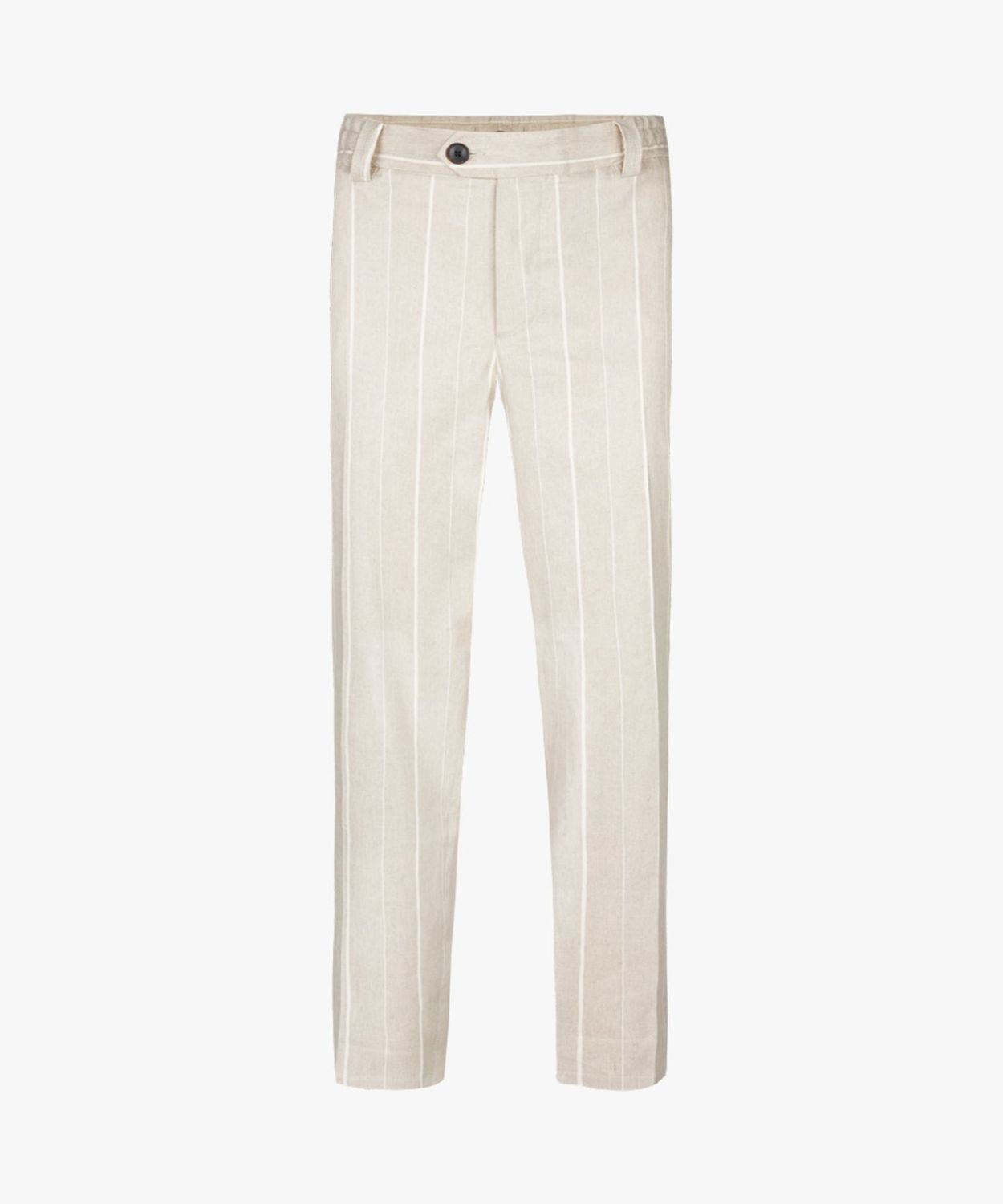 Profuomo broek - Beige met witte streep