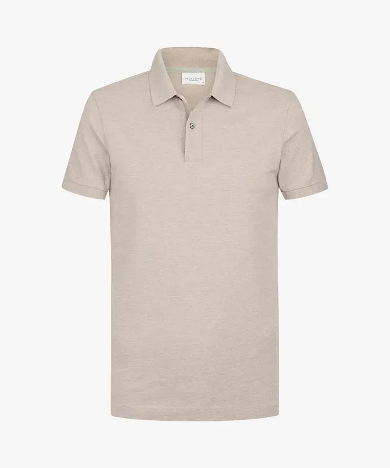 Profuomo pique polo - Beige