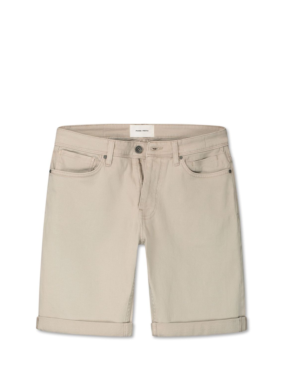 Pure Path denim shorts - Sand