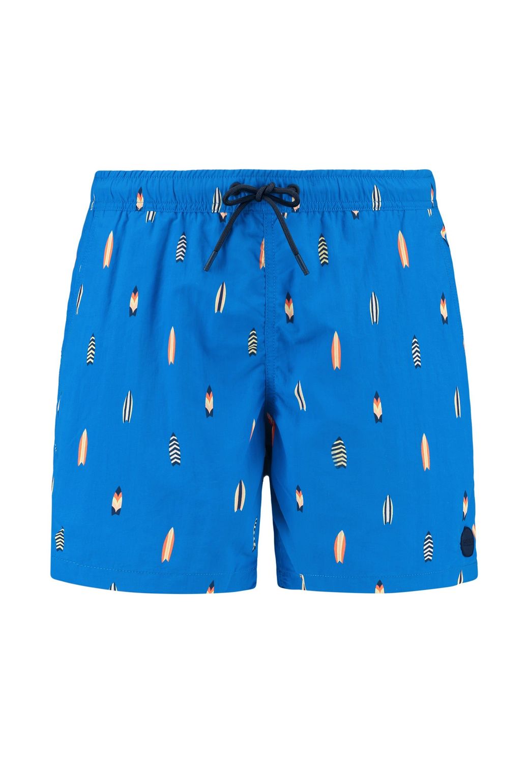 Shiwi zwembroek - Kobalt blauw met surfboarden
