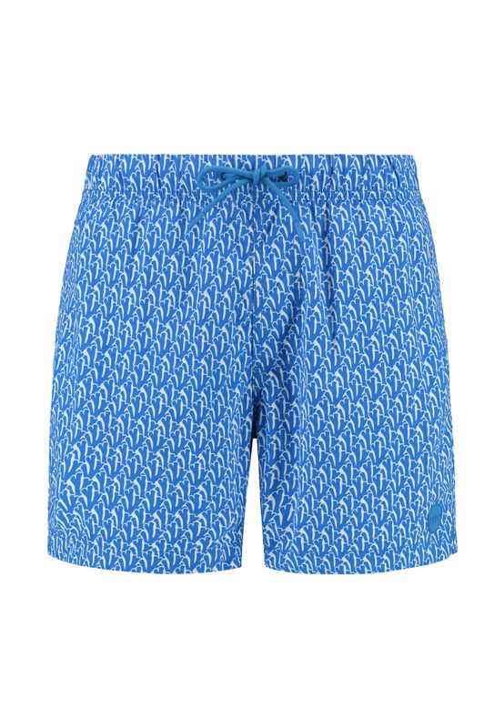 Shiwi zwembroek - Azure blauw met koraal