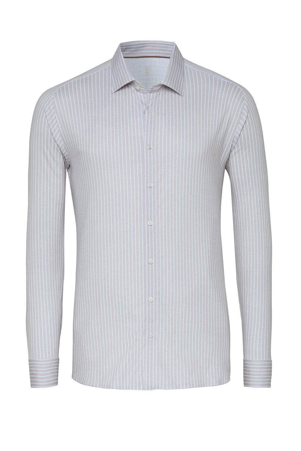 Desoto shirt - Beige met witte streep