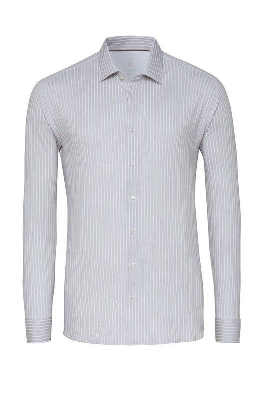 Desoto shirt - Beige met witte streep