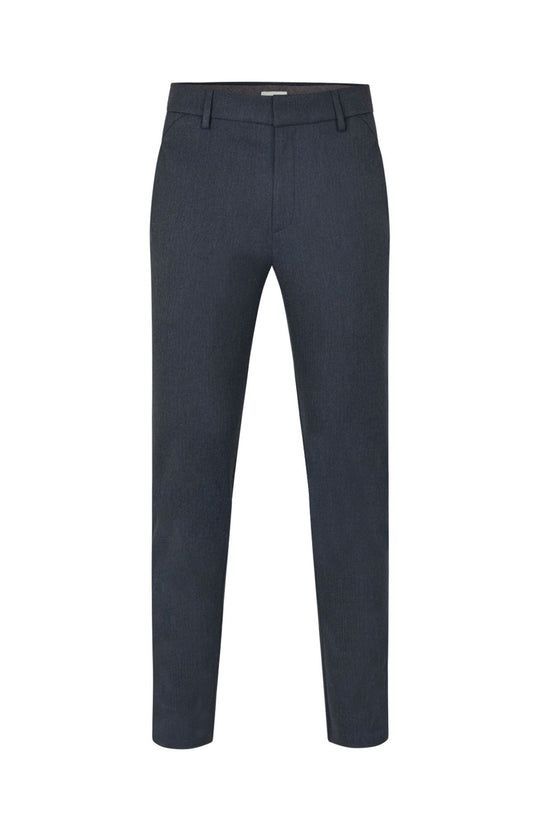 Plain chino - Donkerblauw visgraat