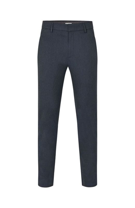 Plain chino - Donkerblauw visgraat