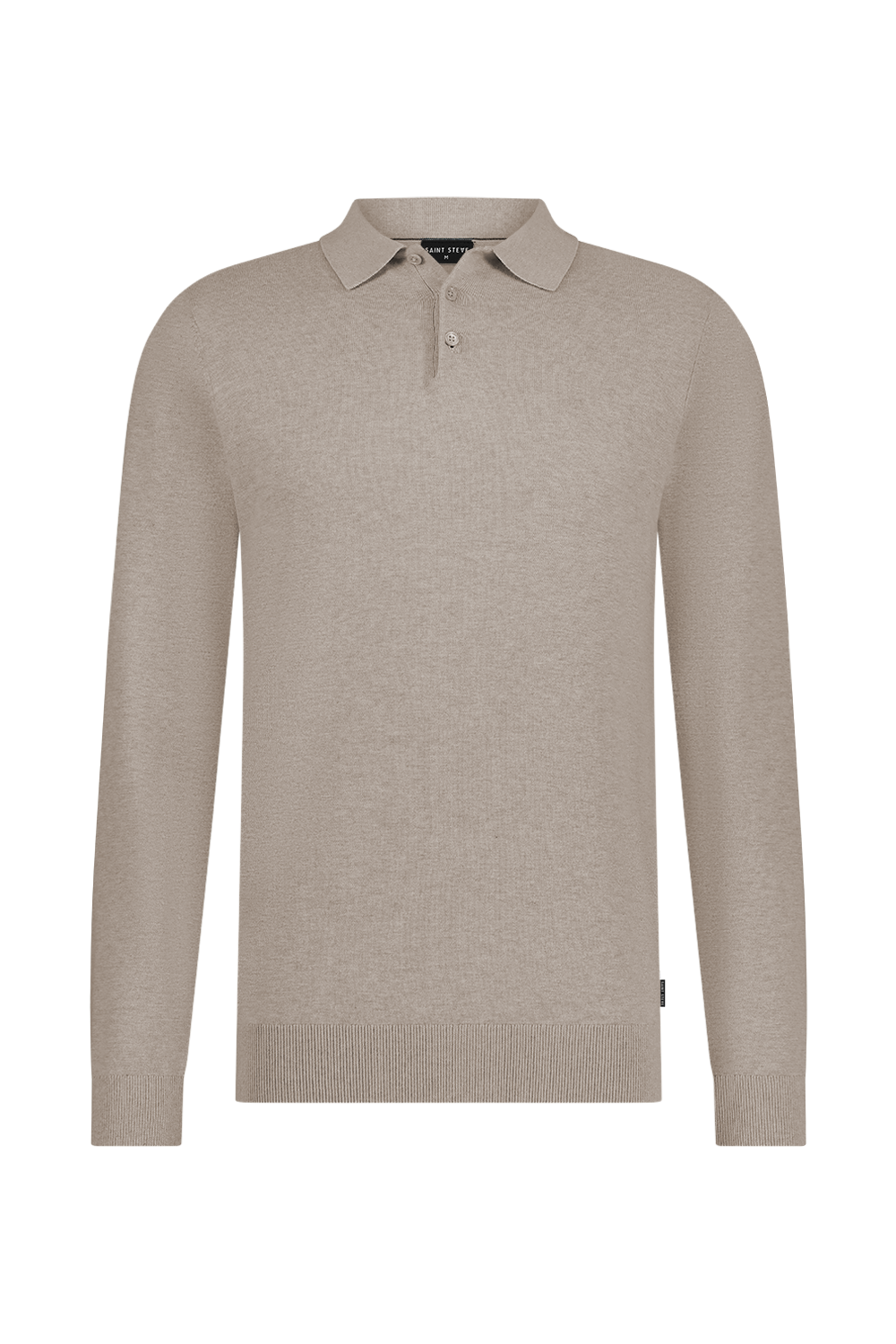 Saint Steve polo lange mouw - Stone