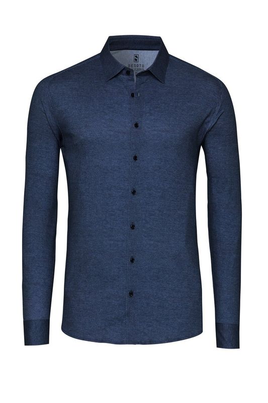 Desoto shirt - navy met twill