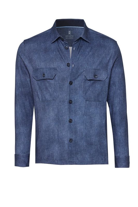 Desoto overshirt - Dark blue denim