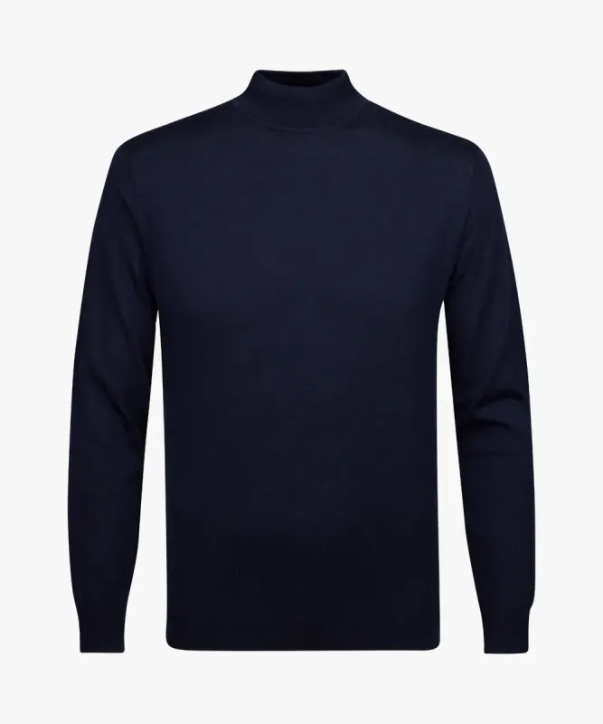 Profuomo mockneck trui - Navy