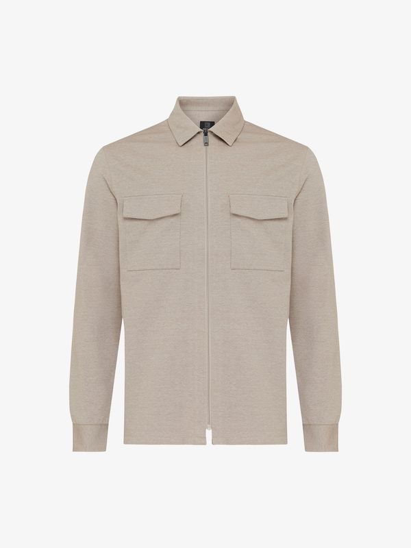 Genti zip overshirt - Beige