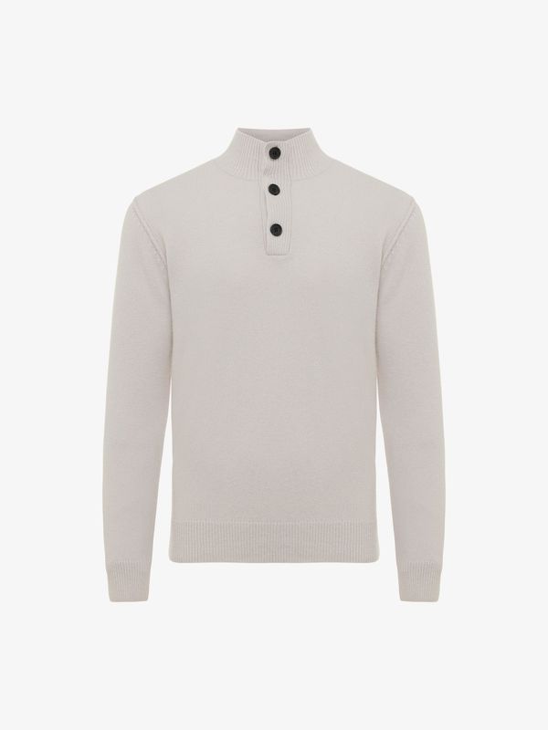 Genti turtleneck 3 knopen - Off white