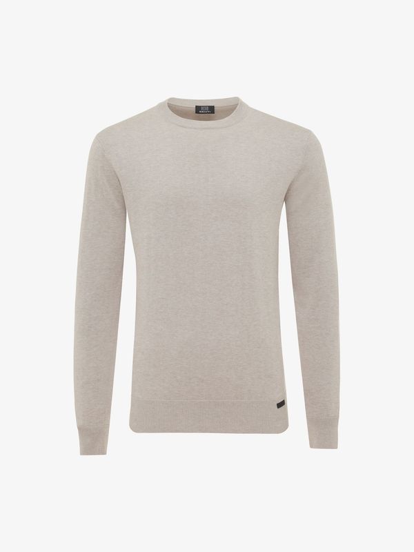 Genti gebreide crewneck - Bruin