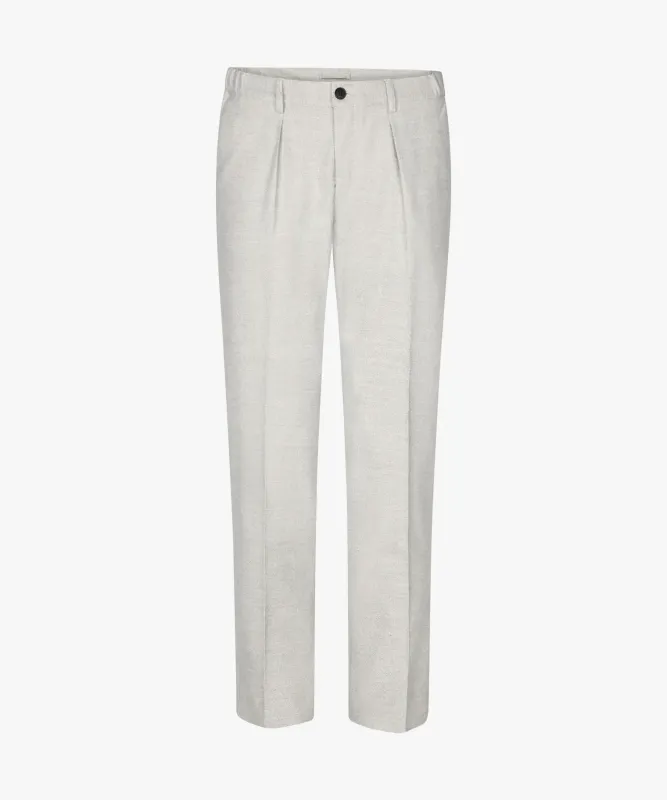 Profuomo katoen/flanel broek - Grijs