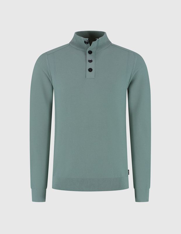 Saint Steve halfzip trui - Groen