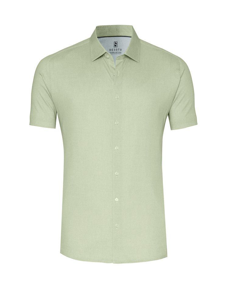 Desoto shirt | korte mouw - Lime green oxford