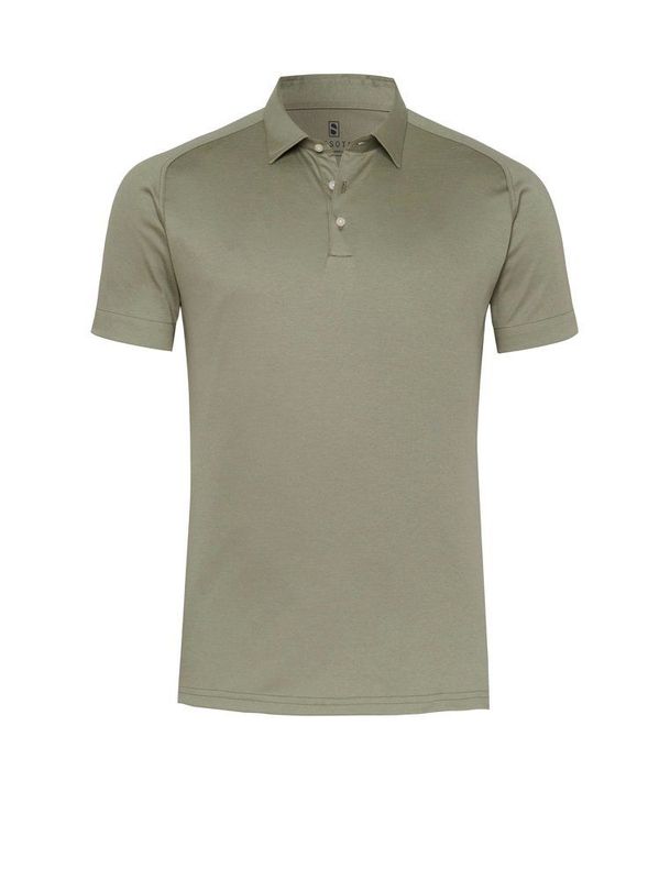 Desoto polo | korte mouw - Dark green pique