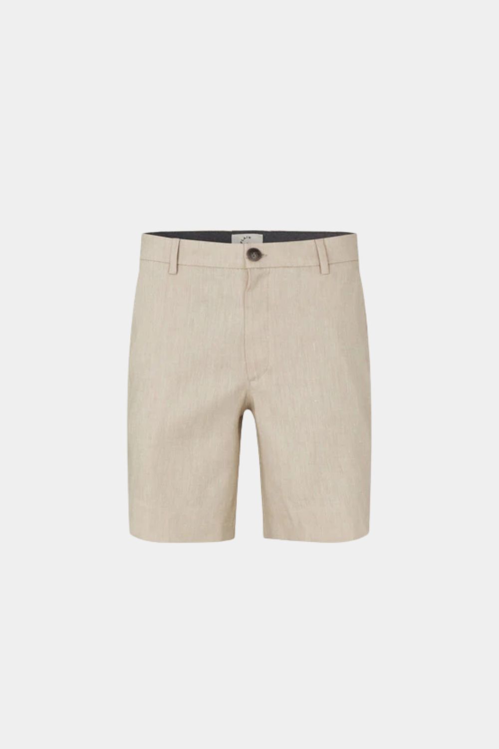 Plain linnen short - Sand
